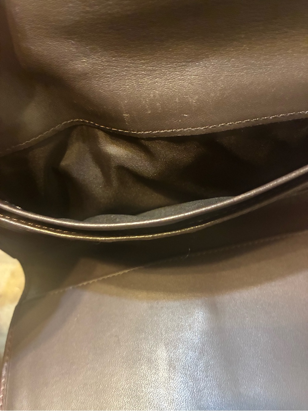 Vintage Coach Brown Signature Leather Trifold Wallet - Picture 4 of 8